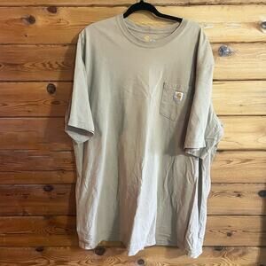 Carhartt Tan Short Sleeve Shirt 2XL